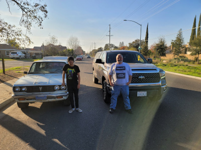Father and Son Toyotas